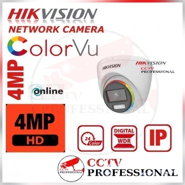 Paket Cctv Hikvision Colorvu 8 Camera 16Ch Camera Network Lengkap 2Tb