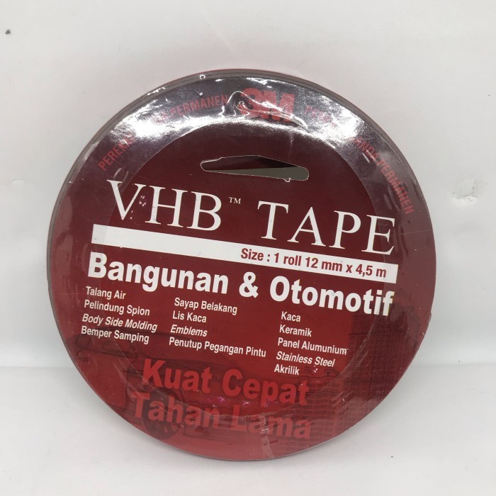 

HOT SALE DOUBLE TAPE 3M VHB 4900 SIZE 12MM x 4,5 METER DOBLE TIP