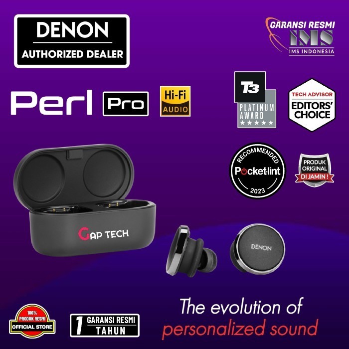 Denon Perl Pro Adaptive Noise Cancelling Aptx True Wireless Tws