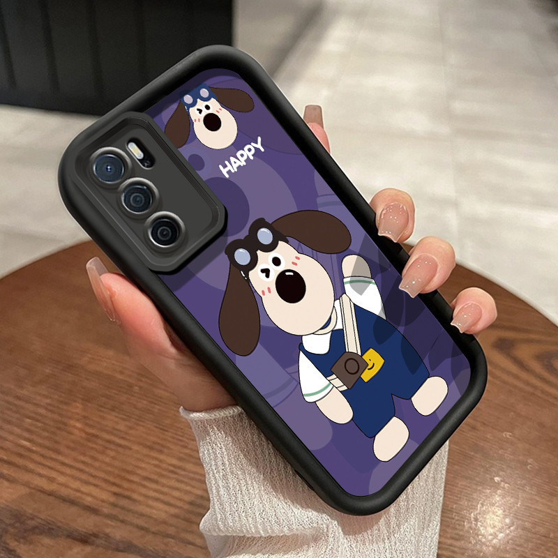 Casing Hp OPPO A16 OPPO A16s OPPO A54s Case hp kartun Headmaster anjing Casing pola paket penuh Kesi