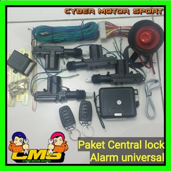 Paket lock alarm mobil iniversal. lock mobil . alarm
