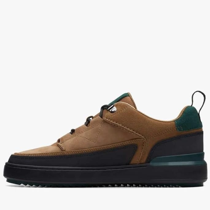 Sepatu Sneaker Pria Clarks Go Dark Sand Nubuck  Benycrumbs