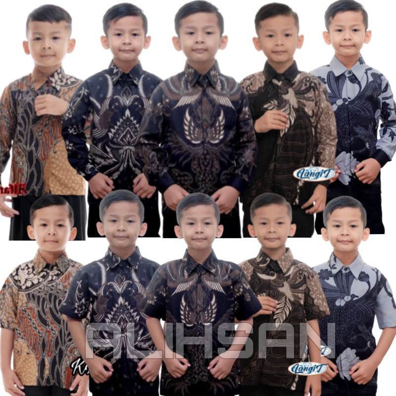 CF5 KEMEJA BATIK ANAK LAKI LAKI UMUR 1-12TH BATIK ANAK LAKI LAKI LENGAN PENDEK W9U