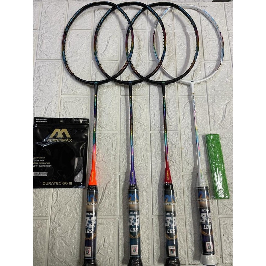 Raket Badminton POWER MAX POWERMAX T-FORCE POWER HEAD HEAVY KUAT 33LBS