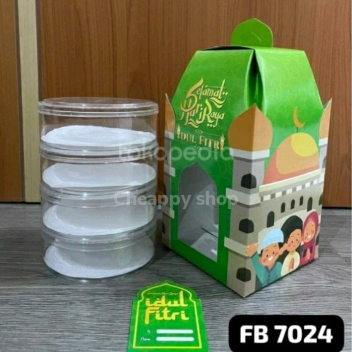 Box Lebaran 4 Toples 250Gr Box Kue Kering Lebaran Idul Fitri Hampers