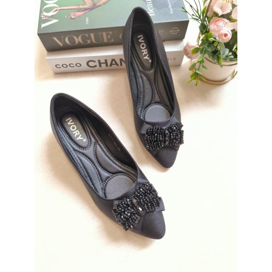 Ivory Sepatu Wedges Wanita Import 8001-A22