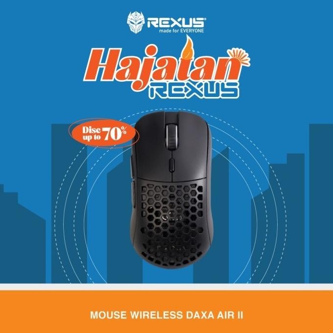 Rexus Daxa Air 2 Pro Wireless Gaming Mouse - Daxa Air Ii Pro Wireless
