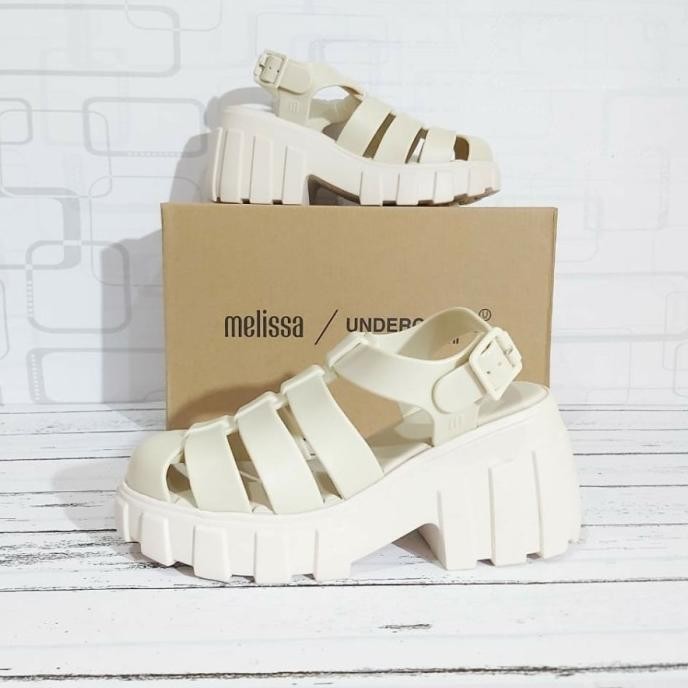 Sandal Premium Melissa Megan Wedges Platform Original