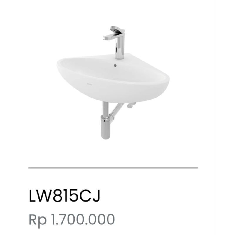 WASTAFEL TOTO GANTUNG SUDUT LW815CJ