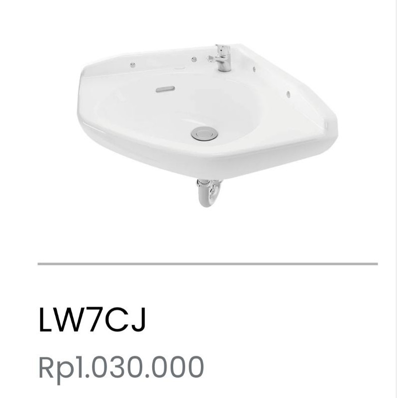 WASTAFEL TOTO GANTUNG SUDUT LW7CJ