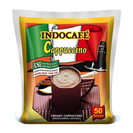 

Indocafe Cappucino 1 bal ( 5 renceng)