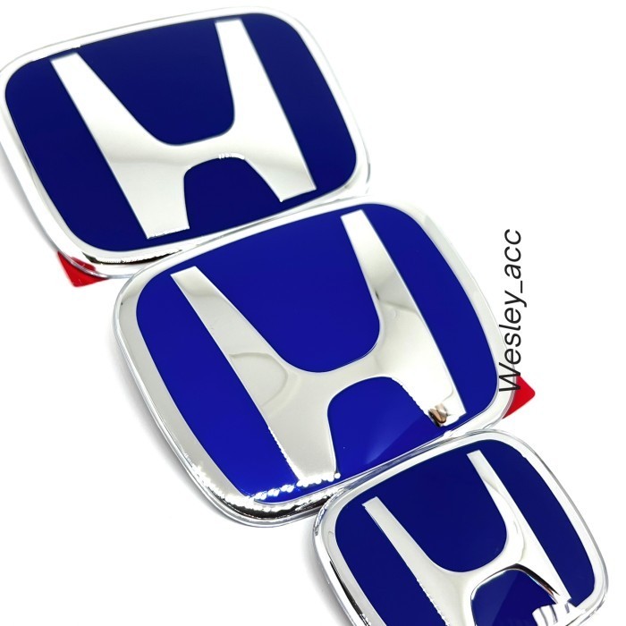 Emblem Logo Mobil Logo Honda Brio/Crv/Mobilio-U Chrome