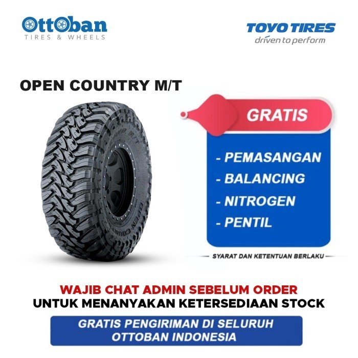 TOYO TIRES OPEN COUNTRY M/T LT 275 70 R18 125P BAN MOBIL