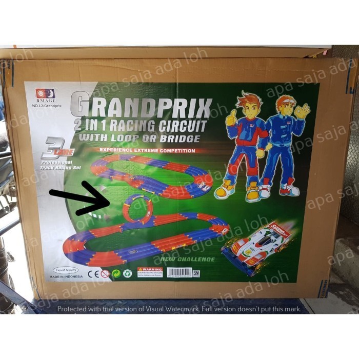 Track Tamiya 3 Jalur Jalanan Jalan Tamiya 2 in 1 Jembatan dan Putaran