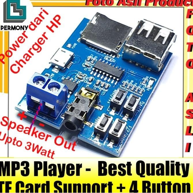 Mp3 Decoder Modul Power Amplifier Player Module TF Card