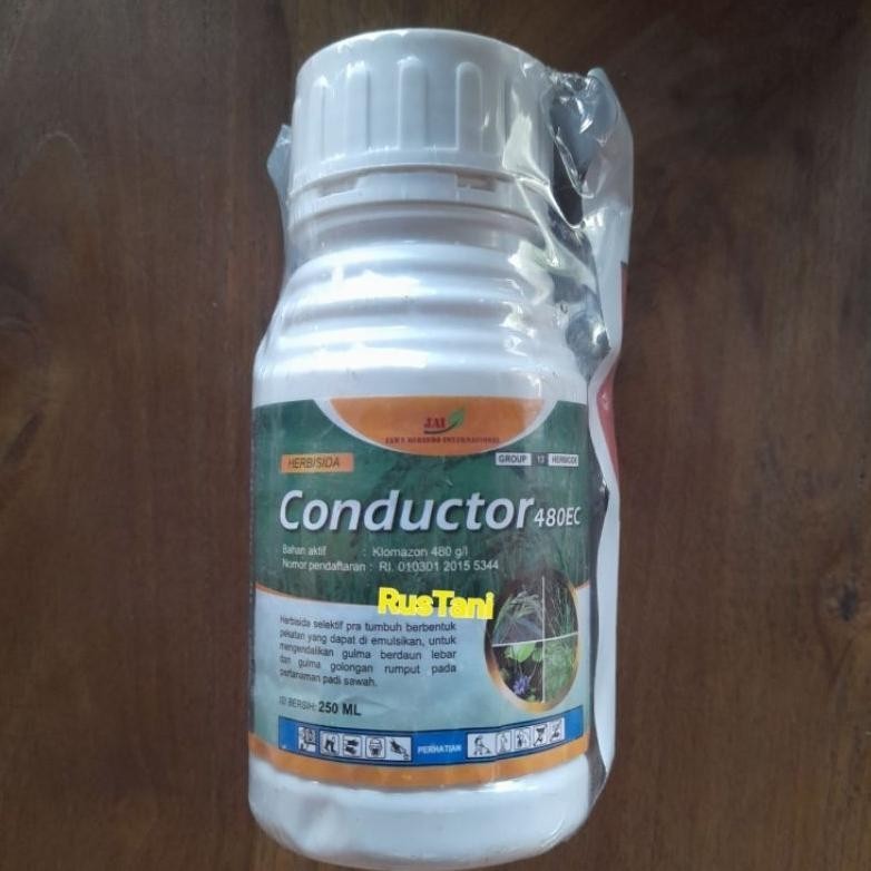 New Herbisida Selektif Padi Conductor 480Ec 250Ml Bahan Aktif : Klomazon 480G/L + Resicore 25Wp 25Gr