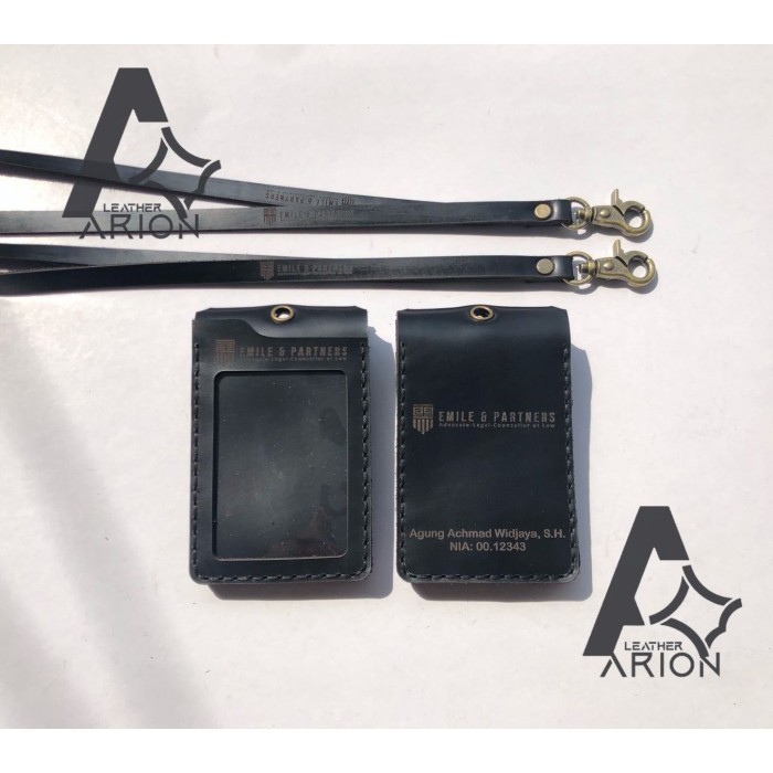 

BARANG TERLARIS Gantungan Id Card Kulit Premium Name Tag Termurah