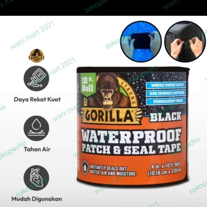 

Selotip Waterproof Gorilla Seal Tape Rekat Kuat Tahan Air Permanen