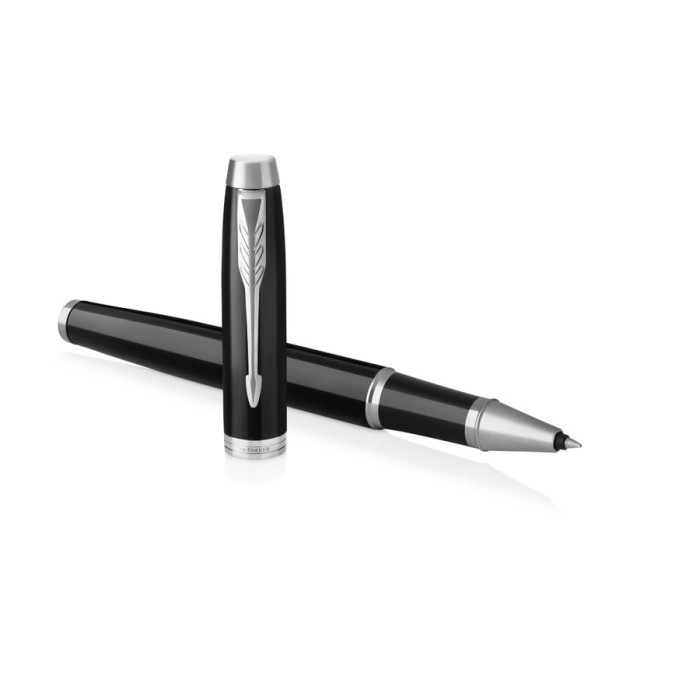 

Pulpen Parker Mewah Original IM NEW Black Chrome Trim RollerBall (CT)