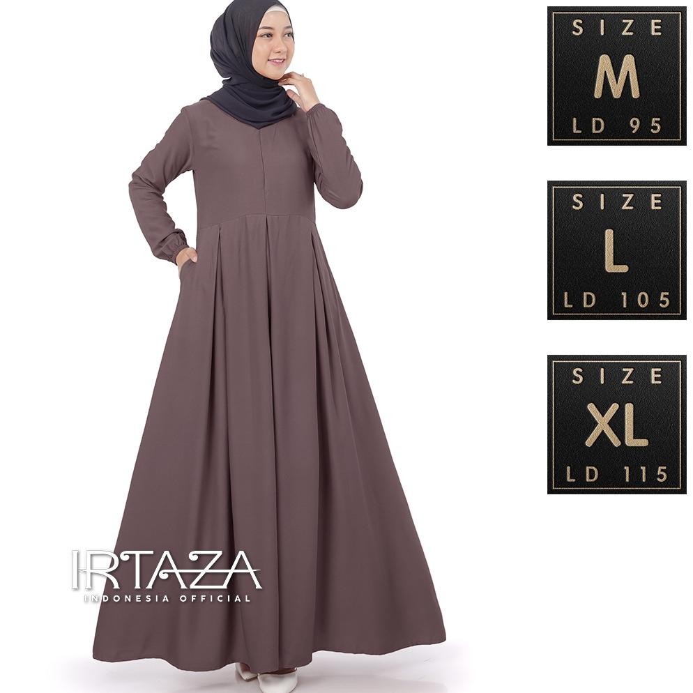 TANISHA DRESS GAMIS POLOS ORIGINAL RAYON TWILL PREMIUM TERLARIS