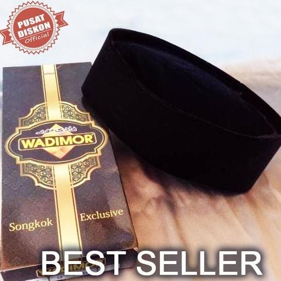Peci Songkok Wadimor Hitam Polos Hitam Peci Polos Songkok Hitam Trend Wadimor