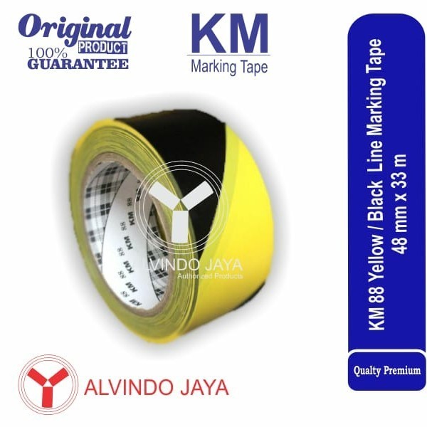 

HARGA DISKON floor tape zebra kuning hitam 2in x 33m