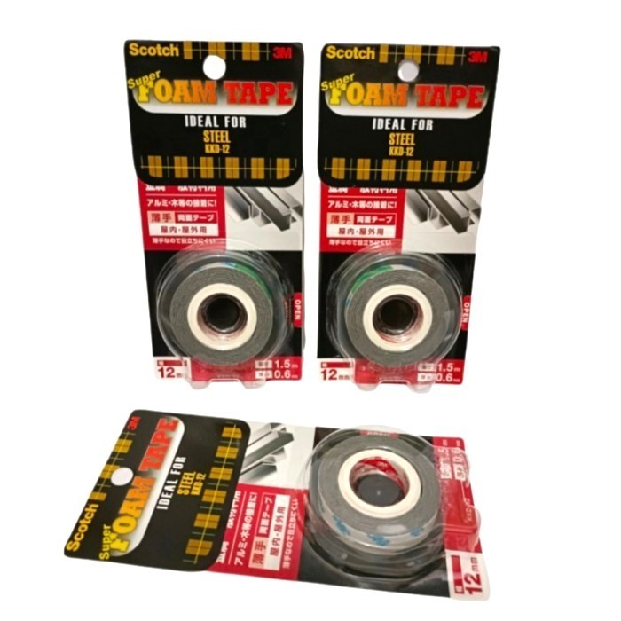 

JUAL 3M Double Tape Super Strong For Steel Scotch KKD - 12