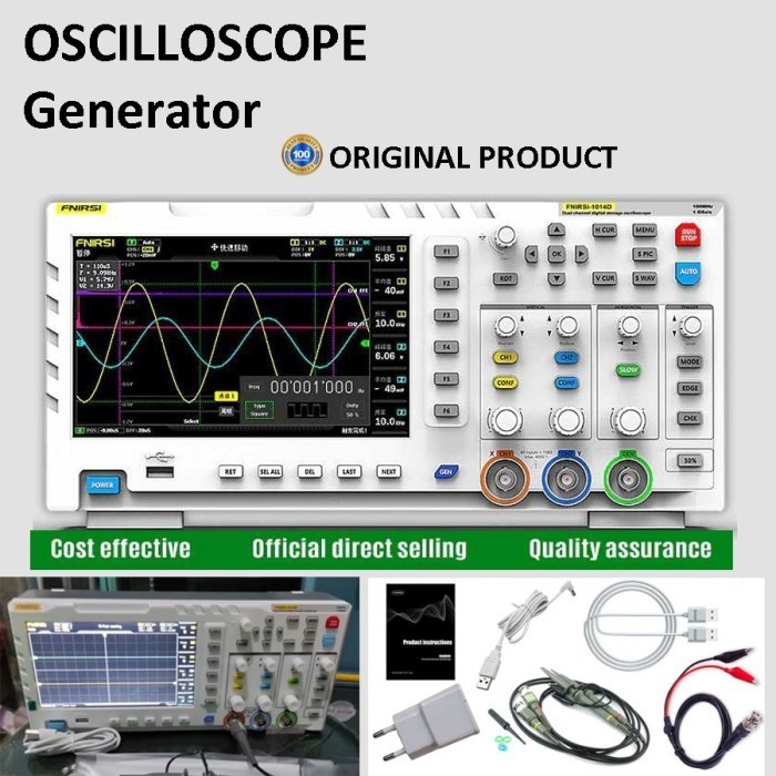 fmfit Osiloskop Oscilloscope Osciloscope Digital 2 in 1 Dual Channel 100MHz