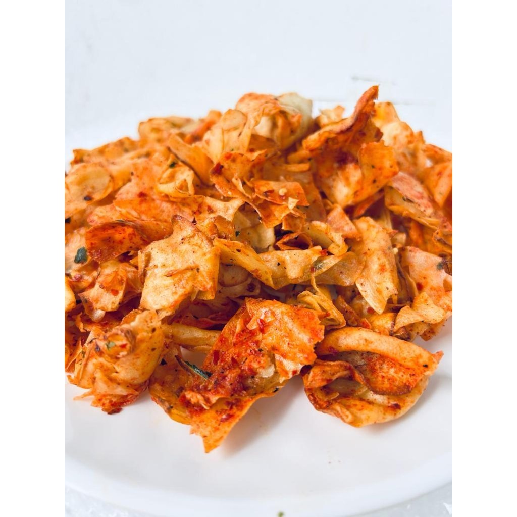 

1 Kg Keripik Singkong Kriwil Pedas Daun Jeruk