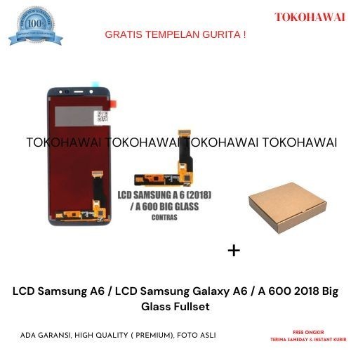 LCD Samsung A6 / LCD Samsung Galaxy A6 / A 600 2018 Big Glass Fullset