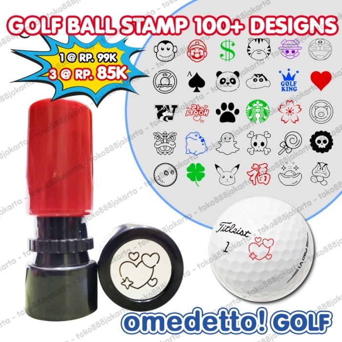 

Terlaris GOLF BALL STAMP 100+ DESIGNS STEMPEL BOLA HIGH QUALITY OMEDETTO 61-90 SALE