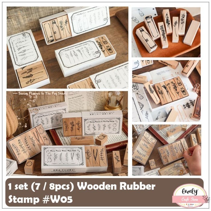 

Terlaris DIY Wooden Rubber Stamp Stempel Kayu Journal, Scrapbook, Diary #05 SALE