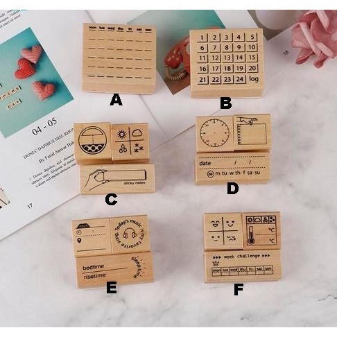 

Terlaris Wooden Stamp - Life Activity Series SALE