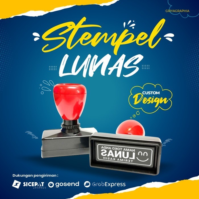 

Terlaris stempel lunas custom desain SALE