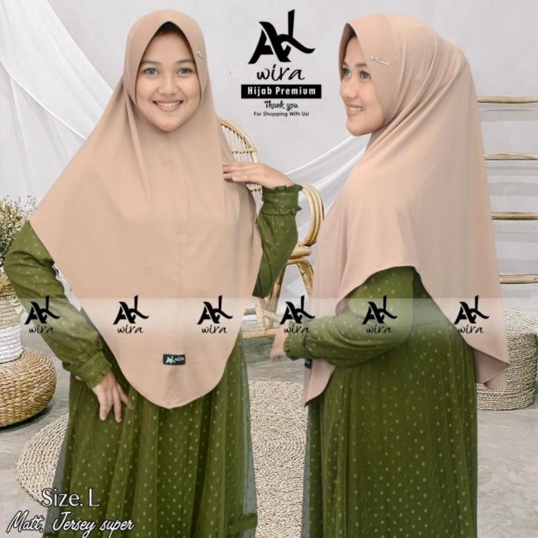 ALWIRA.OUTFIT JILBAB INSTAN SIZE L ORIGINAL BY ALWIRA LARIS