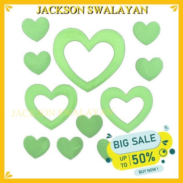 

KUALITAS PRODUK TERBAIK 784 STICKER STIKER HATI LOVE SET MENYALA DALAM GELAP FOSFOR FOSPOR