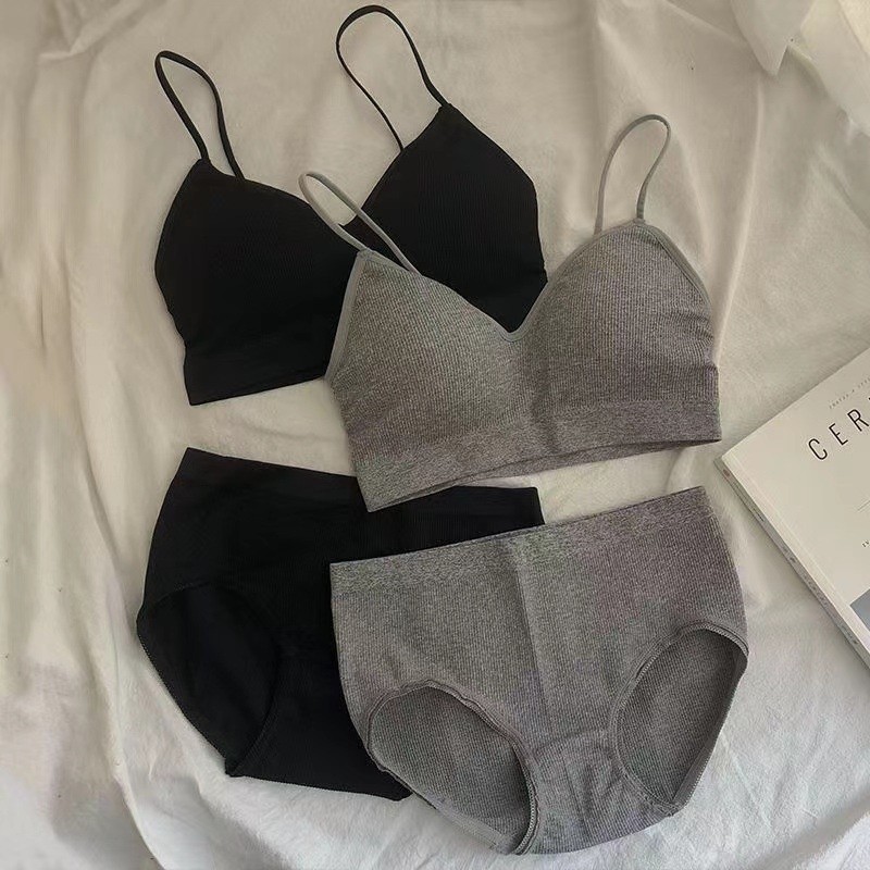 T&Y Bra Set One Set 6660 Tanktop Bh Celana Dalam Push Up Wanita Tanpa Kawat Elastis Pakaian Dalam