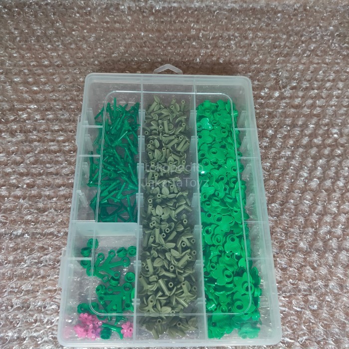 TERBARU 250++ pcs Lego Parts MOC Paketan Dedaunan Hijau Pohon Hutan