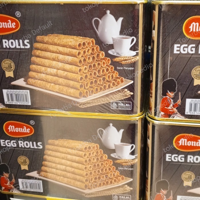 

:>:>:>:>] [1 KARTON = 6 Kaleng @300 gram] Monde Biscuits Serena Egg Rolls