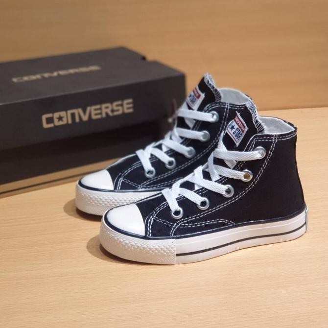 Sepatu Sekolah Hitam Converse Sepatu Anak Sekolah Sd Sepatu Canvas GM