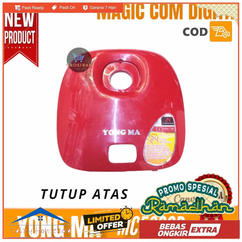 TUTUP ATAS MAGIC COM DIGITAL YONG MA MC5600R MC 5600 R ORIGINAL - PACKING BUBBLE