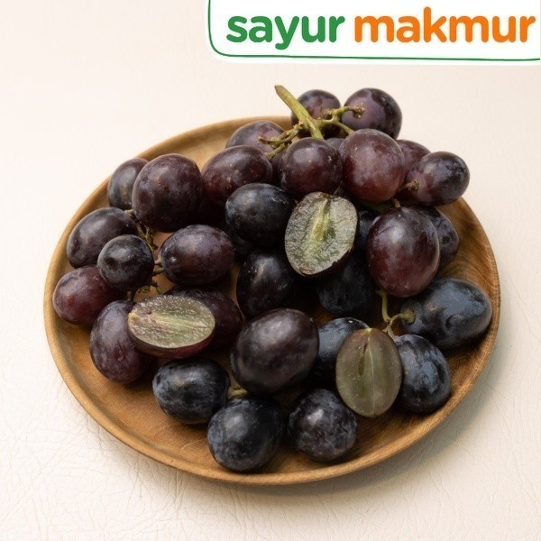 

Anggur Midnight Beauty Seedless Impor Impor 250 gram Sayurmakmur