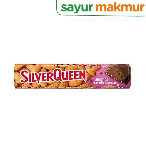 

SilverQueen Chocolate Milk with Almonds 58 - 62 gram Sayurmakmur