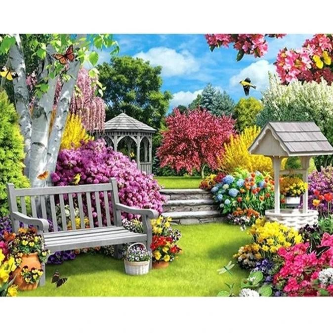 5D Diy Diamond Painting Full Drill 30X40Cm Lukisan Kristik Diamond Pai