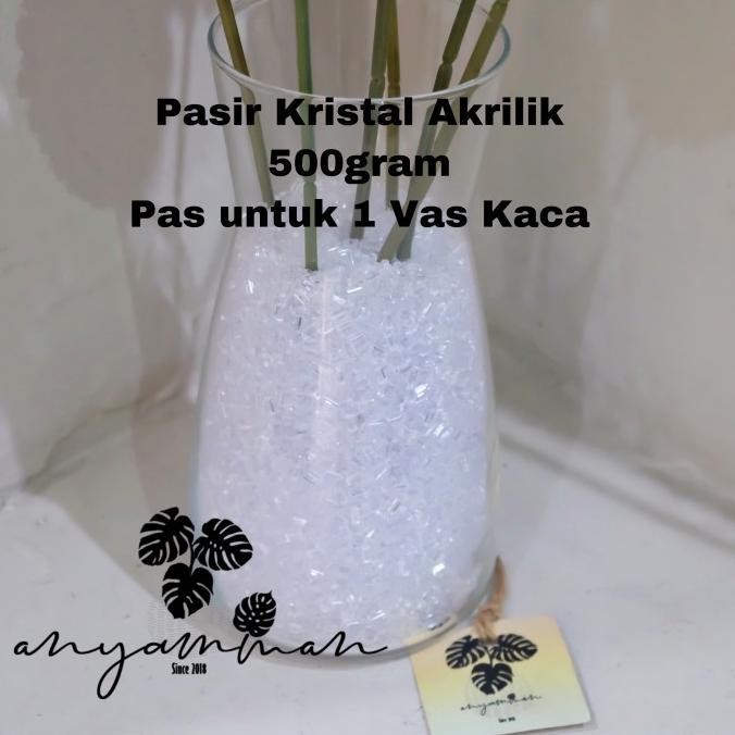 Pasir Kristal Akrilik Bening Untuk Vas Bunga Kaca