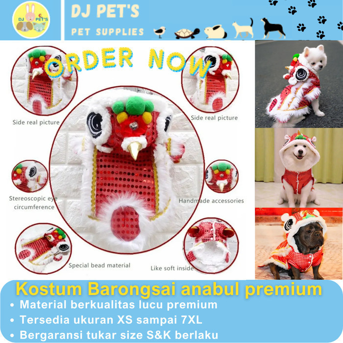 Baju Imlek Anjing Dan Baju Imlek Kucing Kostum Barongsai Imlek007