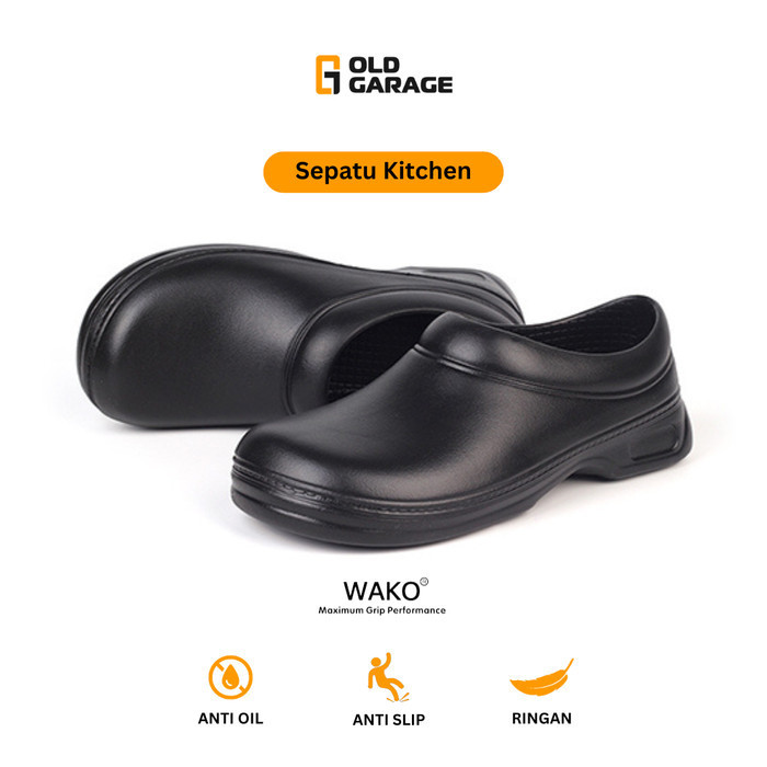 SEPATU KITCHEN CHEF SHOES SEPATU CHEF ANTI SLIP WAKO 9031