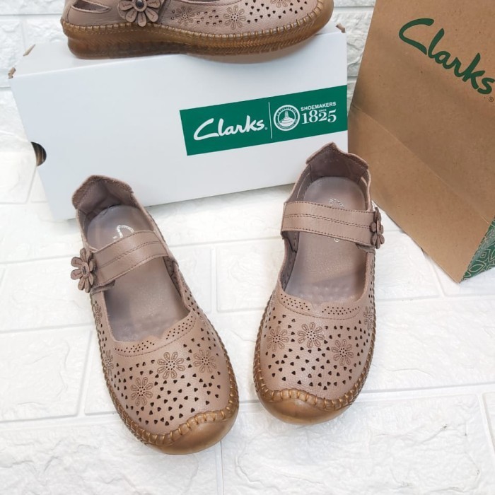 Clarks Flat 20229 / Sepatu Clarks Wanita / Clarks Asli Kulit Original