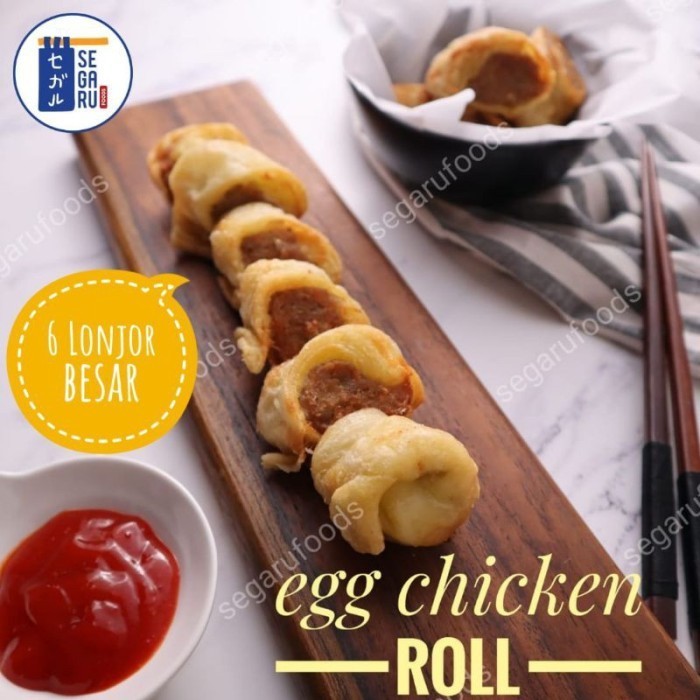 

Uinn - Egg Chicken Roll Bento Frozen Food Homemade Halal Isi 6 Roll