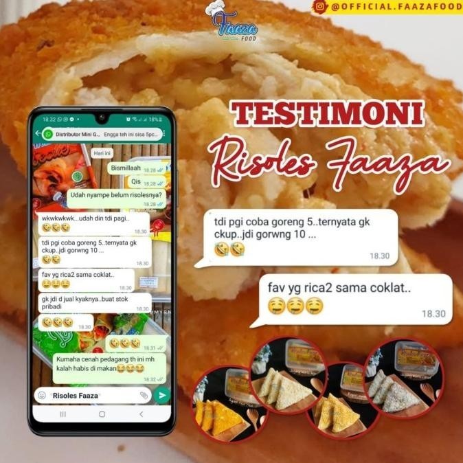 

Uinn - Risoles - Mix - Frozen Faaza Food Enak & Halal